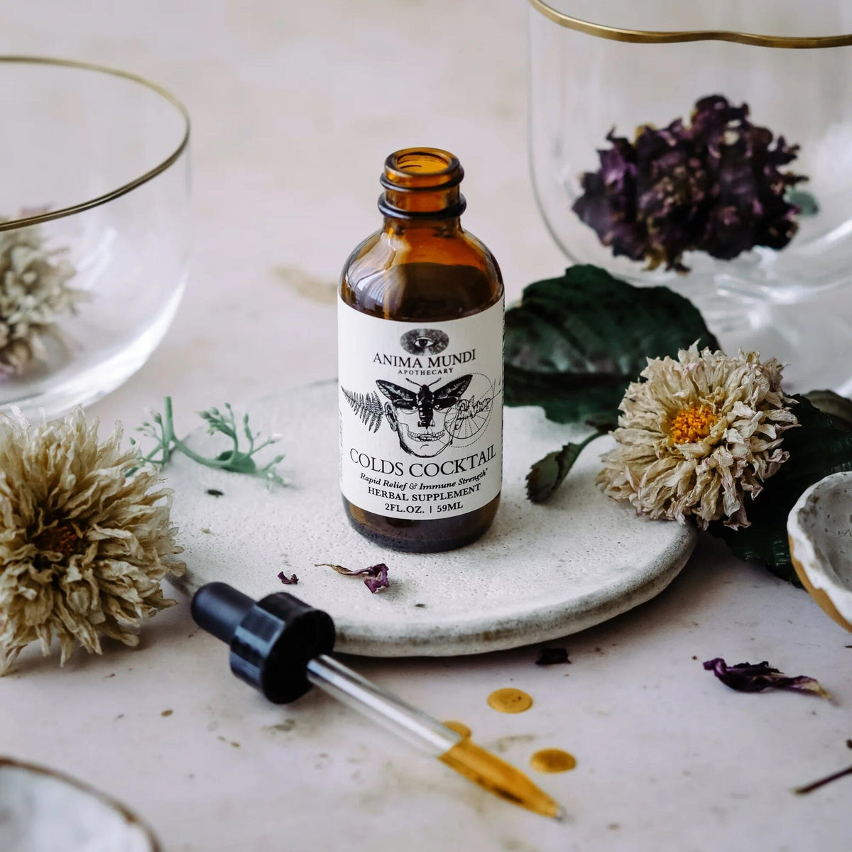 COLD&#39;S COCKTAIL / High Potency Colds &amp; Flu Tonic Nahrungsergänzungsmittel Anima Mundi Apothecary - Genuine Selection