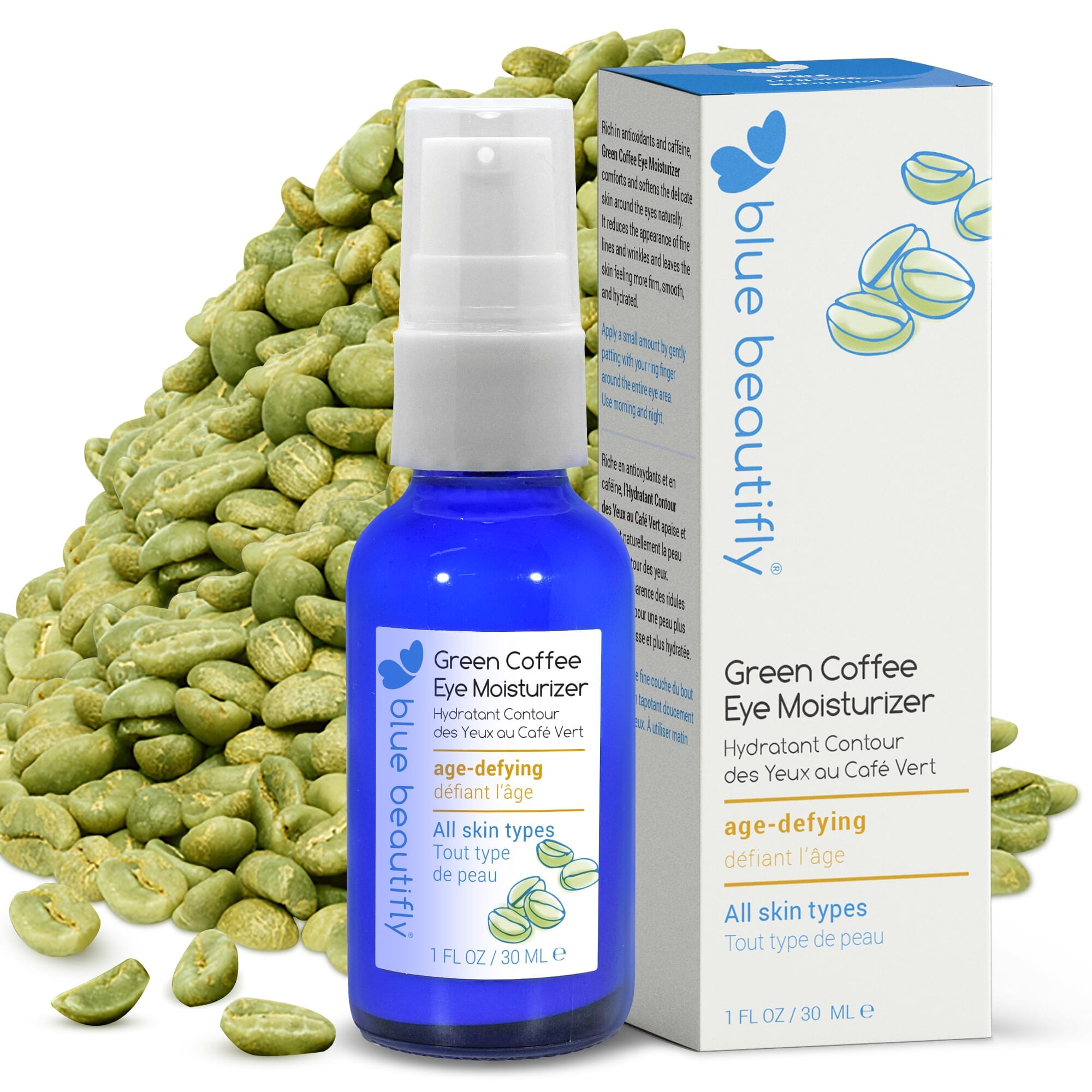 Green Coffee Eye Moisturizer Augenpflege Blue Beautifly - Genuine Selection