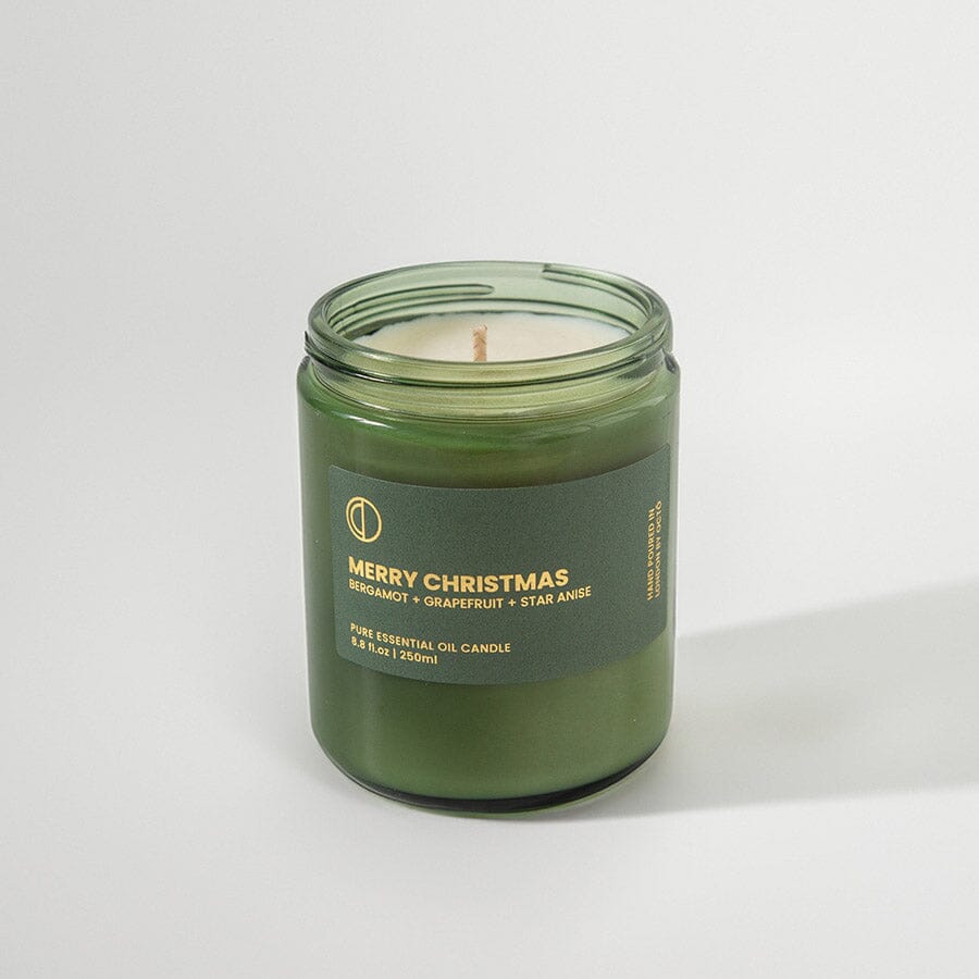 Merry Christmas Green Jar Candle Octo &amp; Co. - Genuine Selection