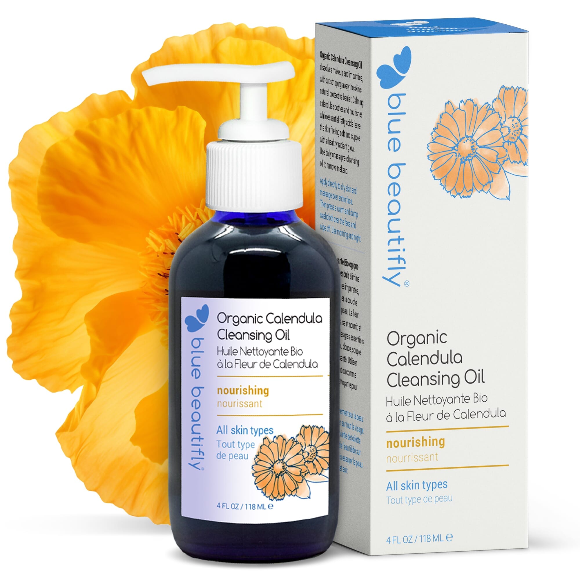 Organic Calendula Cleansing Oil Reinigung Blue Beautifly - Genuine Selection