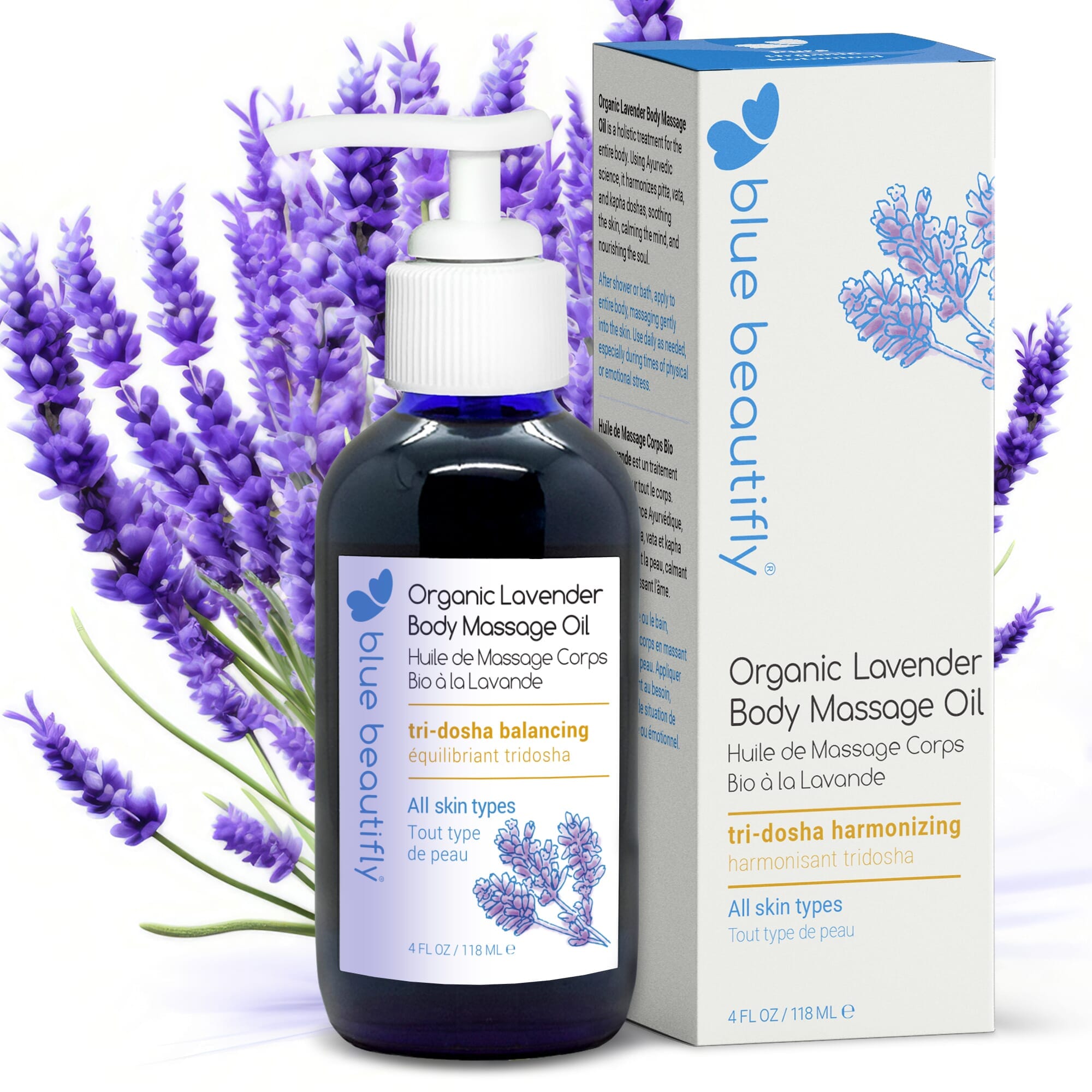 Organic Lavender Body Massage Oil Körperöle Blue Beautifly - Genuine Selection