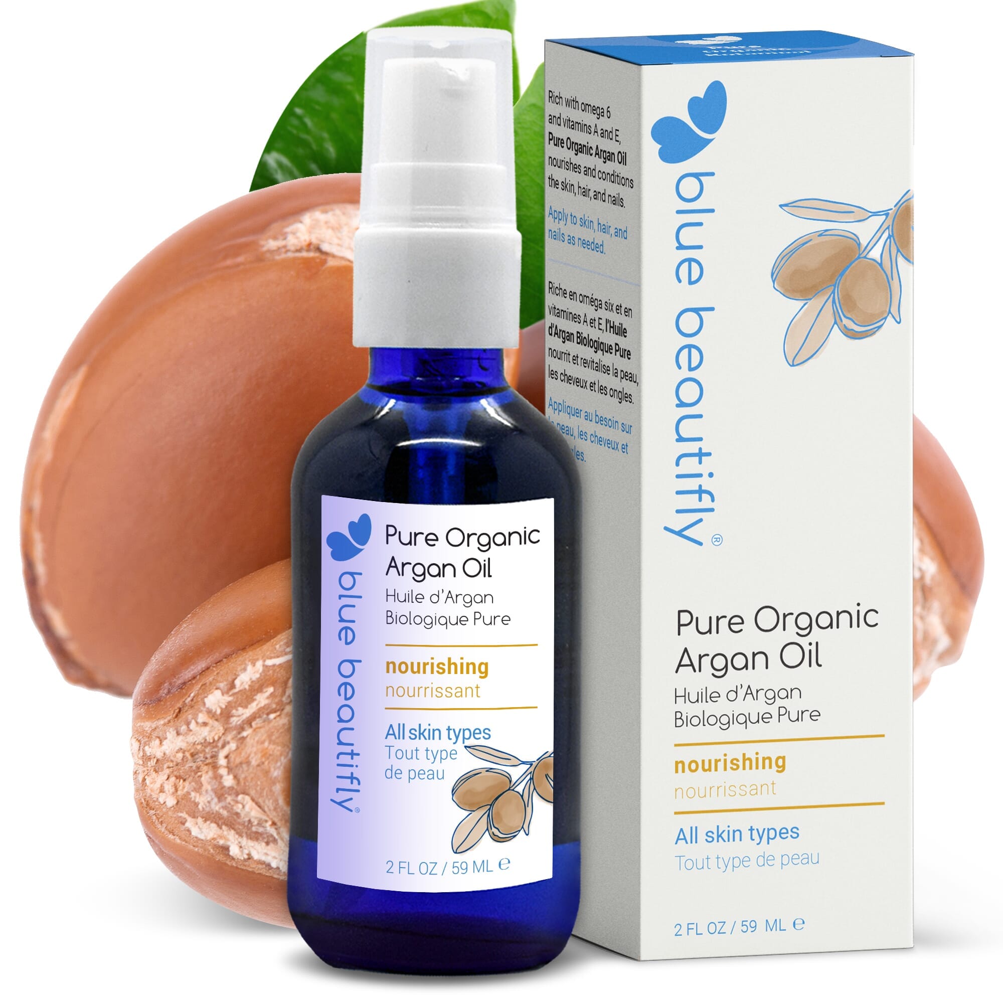 Pure Organic Argan Oil Gesichtsöl Blue Beautifly - Genuine Selection