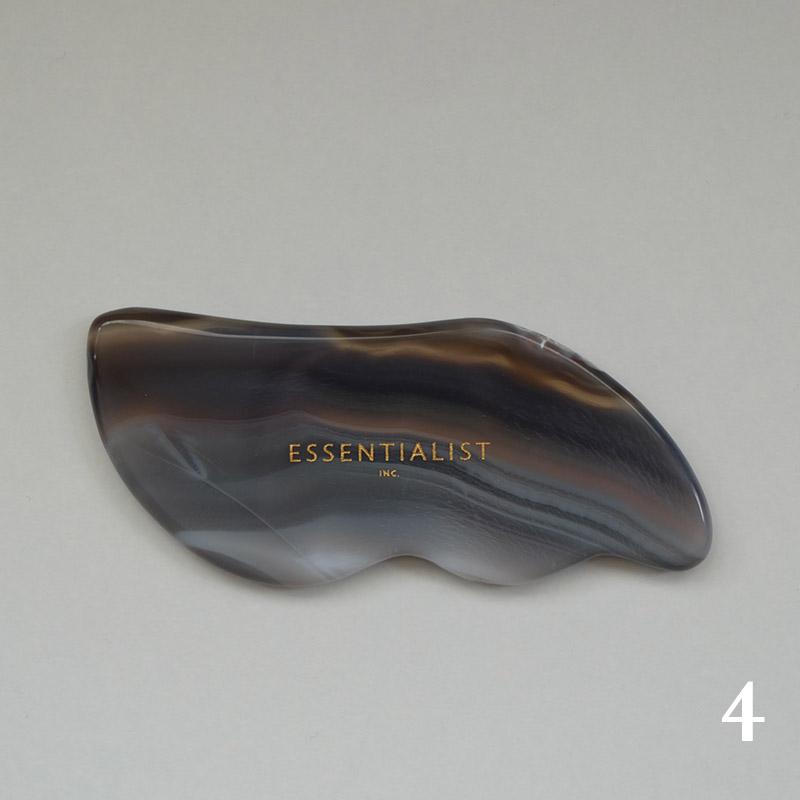 Agate Stone Gua Sha Tool - Wavy Facial Tools Essentialist - Genuine Selection